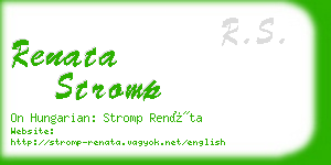 renata stromp business card